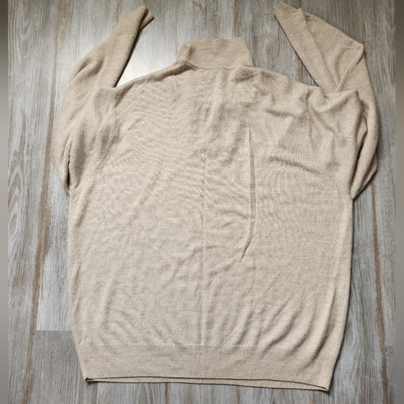 Dockers Tan Striped Polo Sweater Long Sleeve Soft Warm Stretch Sz XXL - Picture 6 of 6